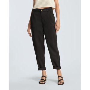 Everlane The TENCEL Relaxed Chino Soft Utility Barrel Pants Black Size 10 NWT